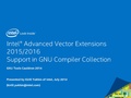 Intel Advanced Vector Extensions 2015-2016 Support in GNU Compiler Collection.pdf