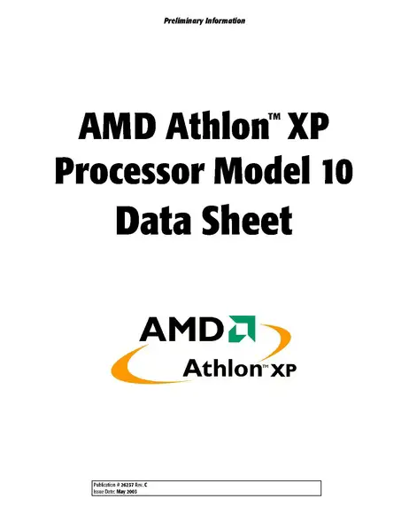 File:AMD Athlon XP Processor Model 10 Data Sheet.pdf