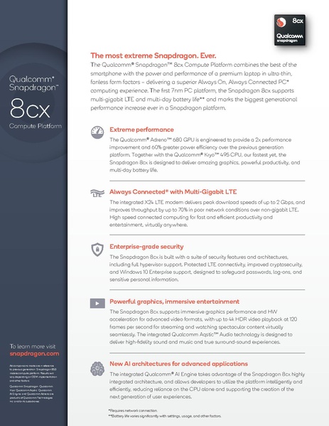 SNAPDRAGON 8CX PROCESSOR – AN OVERVIEW