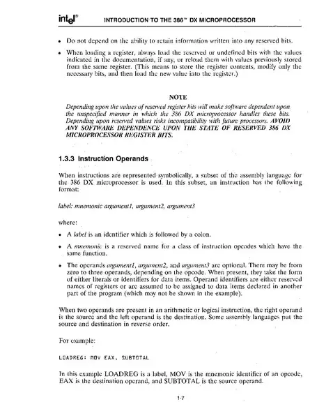 File:386 DX MICROPROCESS OR PROGRAMMER'S REFERENCE MANUAL (1990 ...
